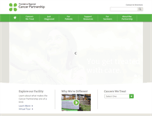 Tablet Screenshot of cancerpartnership.org